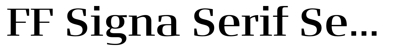 FF Signa Serif Semi Bold